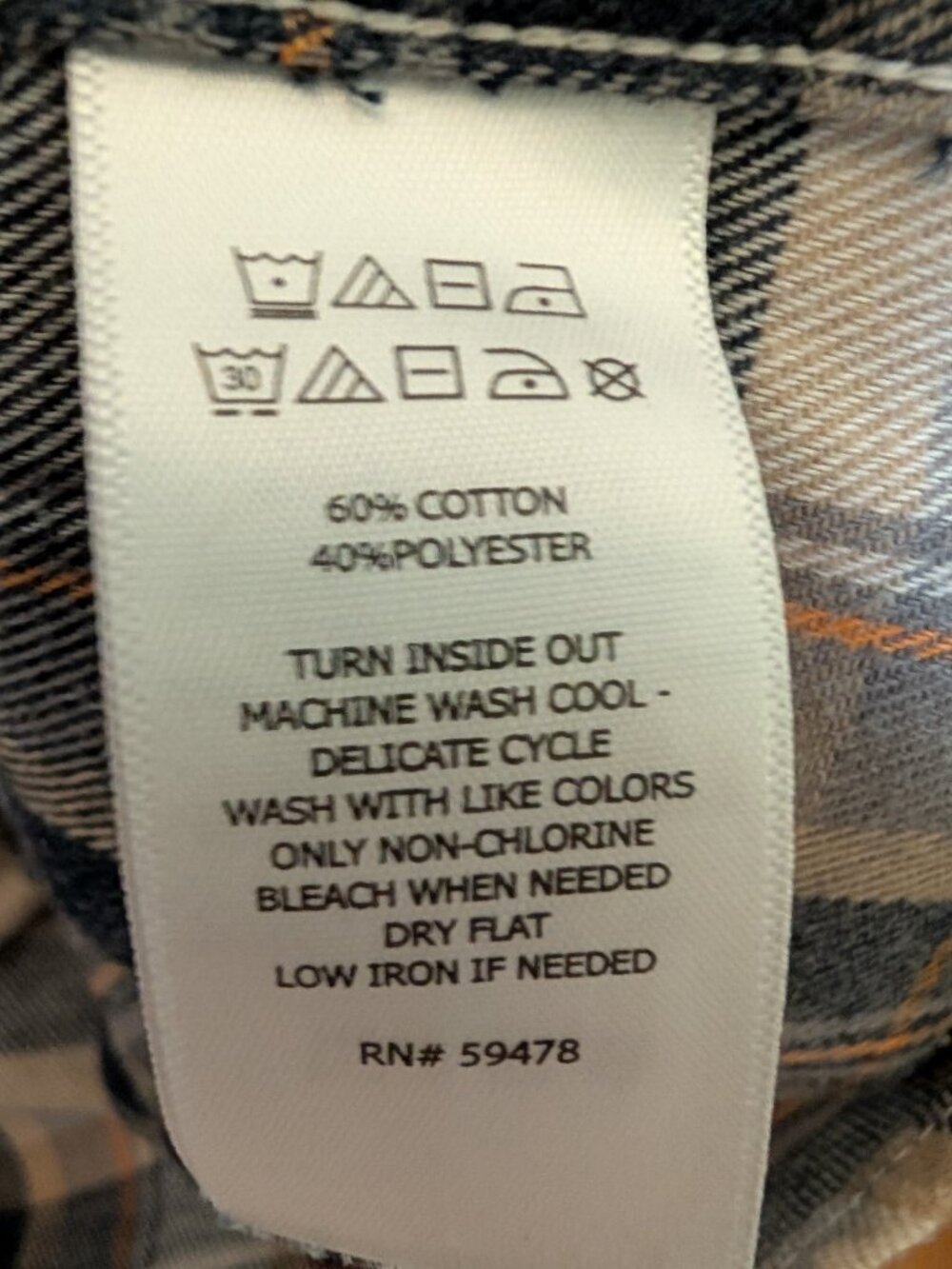Telluride Plaid Flannel Shirt Size L - Picture 4 of 5